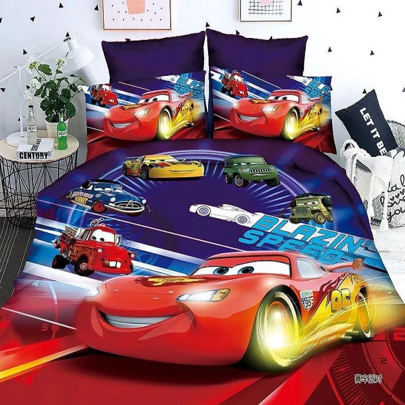 ディズニームク 子供用車用寝具セット 1 2mベッド 掛け布団カバー 枕カバー シングルサイズ 誕生日プレゼント Aliexpress Home Garden