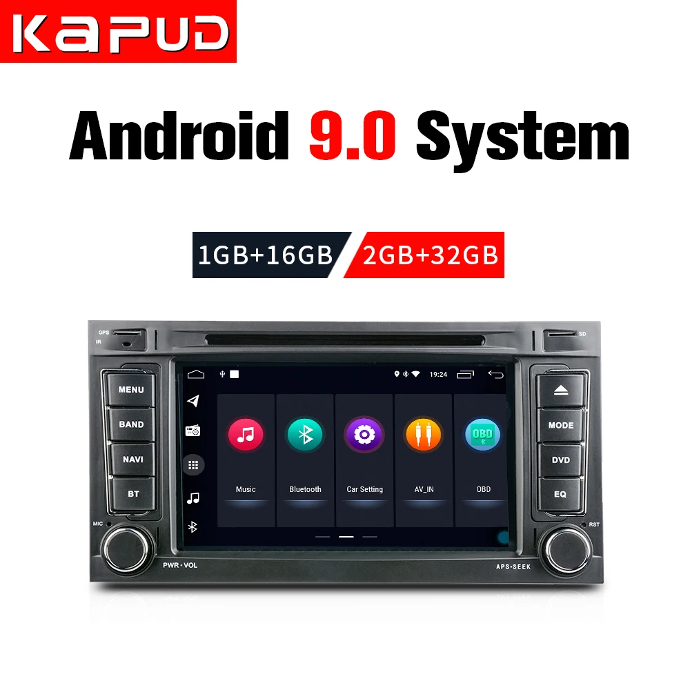 Sale Kapud Car DVD Player with Buttons Touch Screen Stereo GPS Navi For Volkswagen Touarg with BT/MIC/DAB/OBD/Mirror Link 5