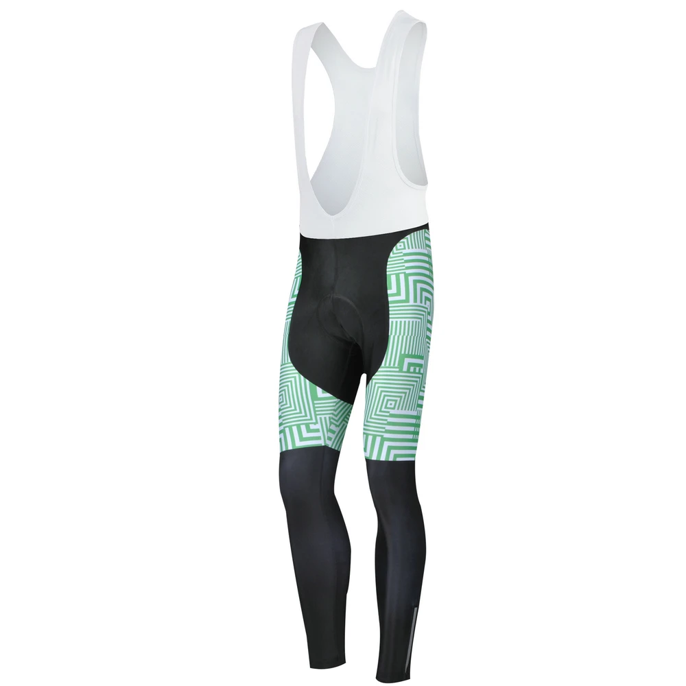 Bib long trousers ZM Summer Cycling Clothes Sets Long sleeve Cycling Jerseys Polyester Coolmax Professional Cycling Clothing Bicycle Shirt Pants - Цвет: Bib long trousers