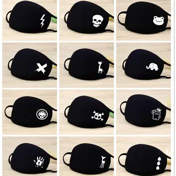 

1Pcs Reusable Washable Dustproof Mouth Mask Pop Cotton Face Mouth Mask Personalized Pattern Washable Mask Anti Pollution Mask