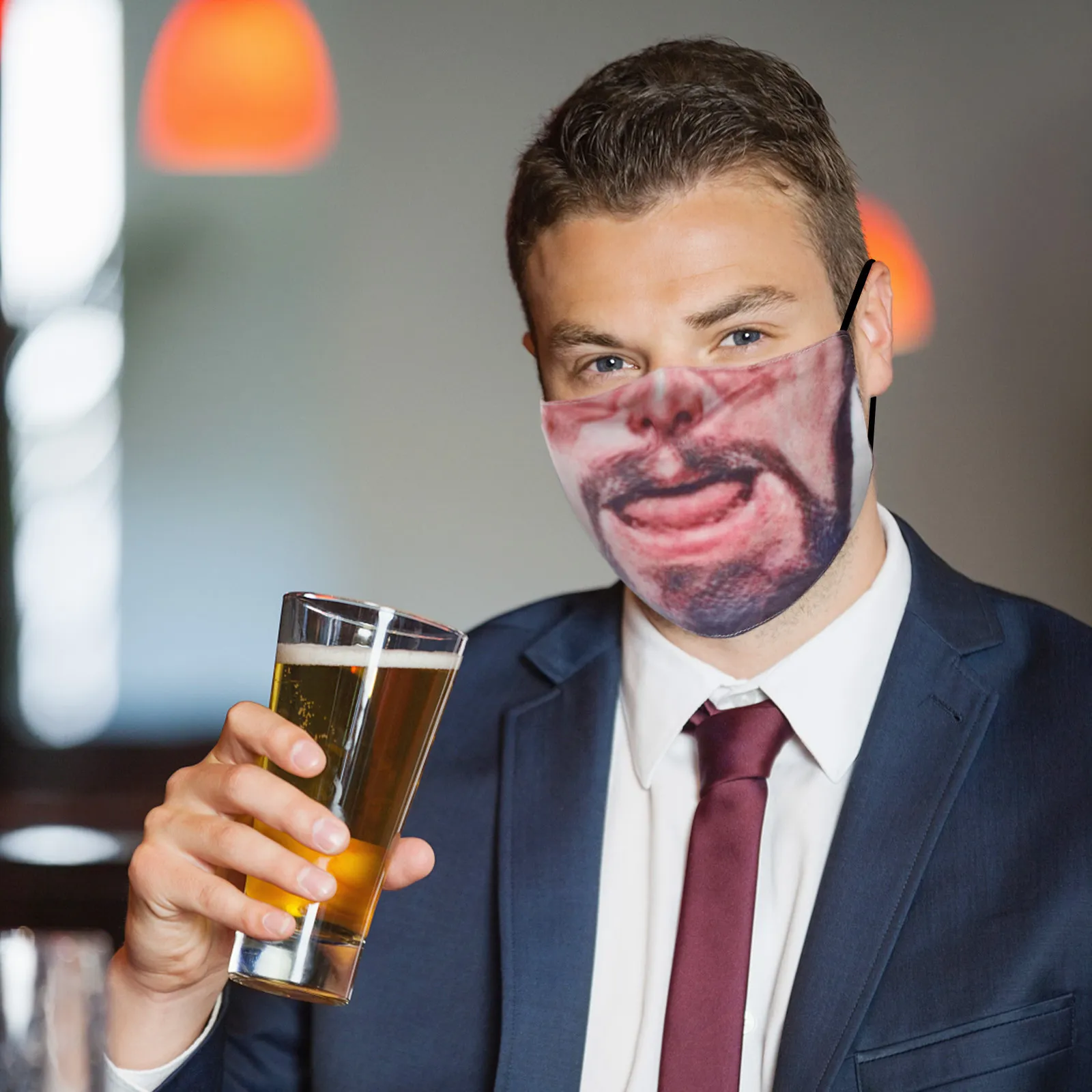 Masque anti poussière avec filtre leonardo dicaprio django mème rire bouche  masque visage Leonardo Dicaprio Django Unchained Leo bandeau