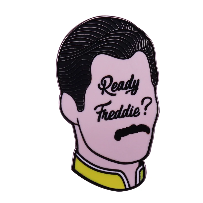 Забавный Freddie art pin Queen музыкальный декор для фанатов | Украшения и аксессуары