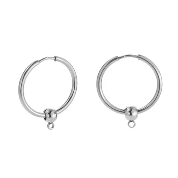 

2pcs/lot Stainless Steel Back Clips Ear Hooks Earrings Findings for Components DIY Earring Jewelry Making Supplies Nickel-free