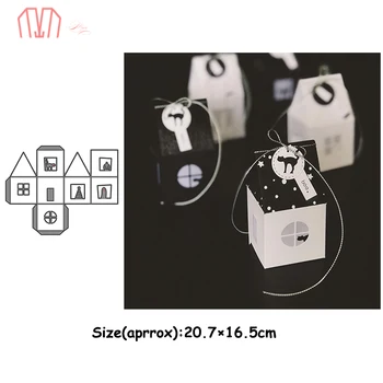 

Mai Christmas House Box Metal Cutting Dies Stencils for DIY Scrapbooking photo album Decorative Embossing DIY Paper Cards