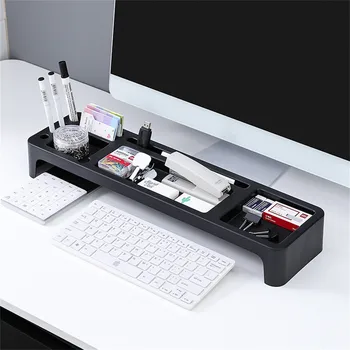 

Office Storage Rack Desk Table Stationery Holder Desktop Organizer Computer Keyboard Textbooks Mini Cabinet Pad Phone Organizer