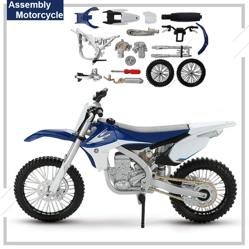 Maisto 1:12 Assembly Motorcycle Model Toy Motorbike Motocross Building Kits YZ450F Off Road Vehicle Toys For Children Collection |