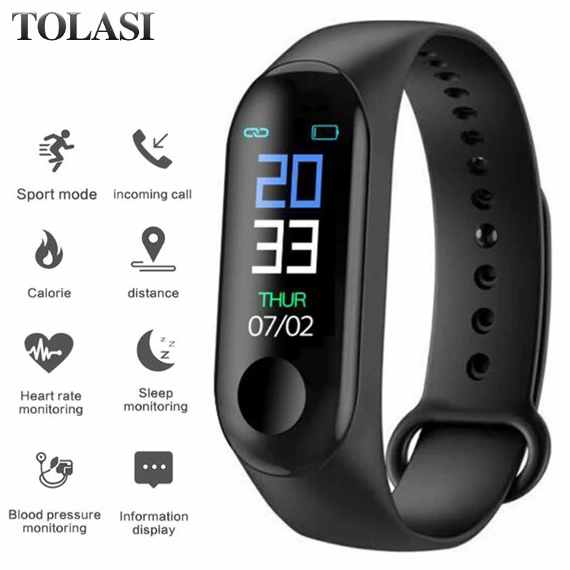 

Hot M3 Smart Band Wristband Health Heart rate/Blood/Pressure/Heart Rate Monitor/Pedometer Sports Bracelet for Men Women bracelet