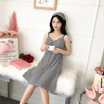 

2020 Summer Nightdress Sleeveless Sexy Suspender Ladies Nightdress Womens Nightgown Sexy Sleepwear Women Sleepwear