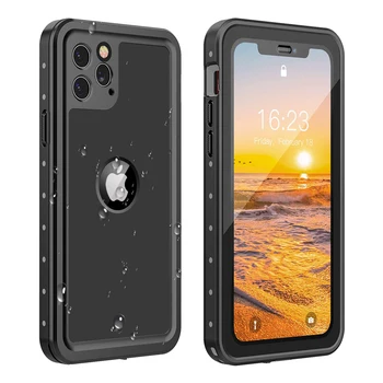 

For iPhone 11 Pro Max Waterproof Case Full-Body Rugged with Built-in Screen Protector Shockproof Dustproof Case for iPhone11 Pro