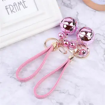 

2pcs Bell Pendant For Baby Cart Metal Colored Bell Key Chain Adorable Bag Hanging Pendant Creative Bell Key Rings