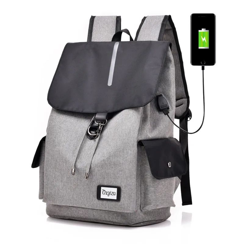 

New casual backpack men's backpack fashion trend young men travel college bags