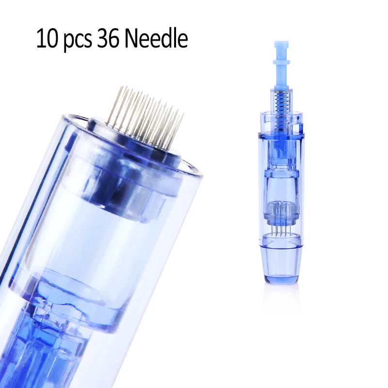 Горячая Проводной Dr. Pen Ultima A1-C Dr. pen Pen BB Glow Kit МТС профессиональное оборудование для красоты Полуперманентная татуировка для вышивания - Цвет: 36 Pin 10PCS