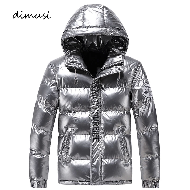 

DIMUSI Winter Men's Jackets Fashion Men Cotton Down Warm Parkas Coats Casual Outdwear Thermal Hoodies Jackets Mens Clothing