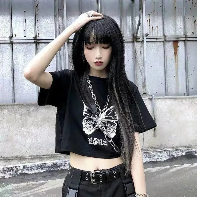 Women Hollow Out Crop Top Tie Up Navel Exposed Tank Top Slim Fit Short  Sleeve Halter Vintage Streetwear