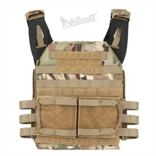 1000D нейлон Пейнтбол молния Molle прыжок плиты Перевозчик боевой JPC 2,0 жилет