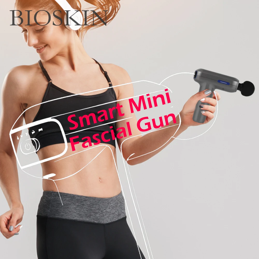 Мини массажер Bioskin для глубоких мышц спортивный терапевтический снятия боли придания формы телу Карманный