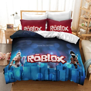 

Children Roblox Games Pattern Bedding Set 3d Cartoon Duvet Cover Pillowcase Comforter Cover Bed Linen Twin Full Queen King Size