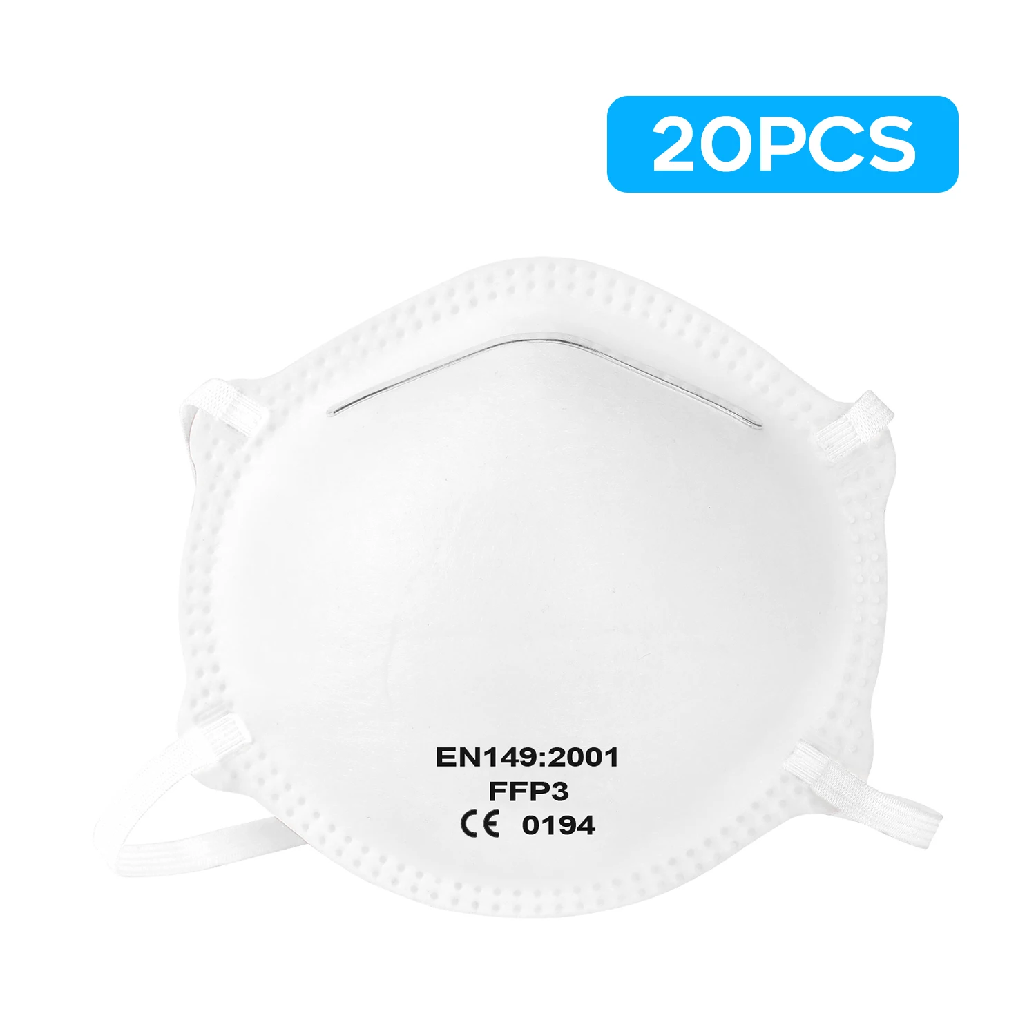 

20/40/80/100pcs Cup Type FFP3 Masks Dustproof Breathable Face Mask Respirator Mask