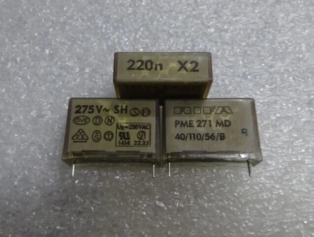 50 шт. RIFA PME271MD 0,22 мкФ/275Vac 220NF 224 пленочный конденсатор