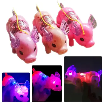 

Hot Cute Electric Music Walking Pig Toys LED Light Glow Electronic Pets Lantern Toy Children Kids Baby Girl Boy Educational Toys