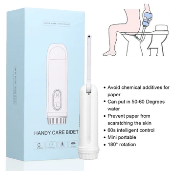 

Portable Travel Electric Bidet Sprayer Handheld Shower Nozzle Personal Cleaner Hygiene Bottle