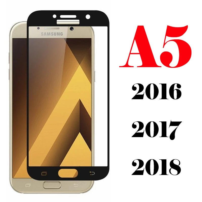 

for samsung galaxy a5 2017 glass full cover On Sam A 5 2018 Screen Protector 5A a52017 protective armor sheet Film Tempered Glas