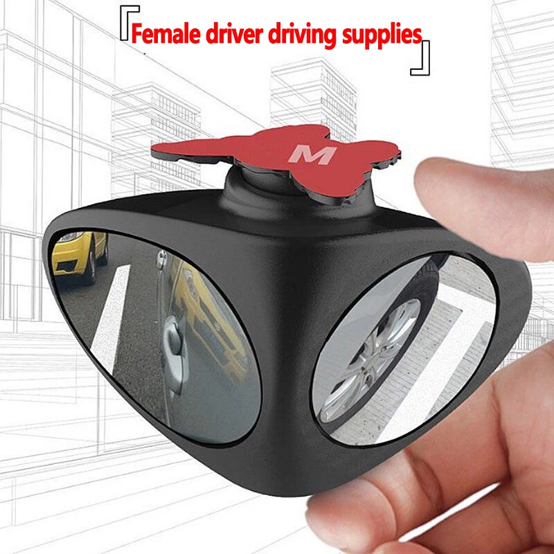 

Car double vision auxiliary mirror car rear view mirror reversing mirror blind zone mirror 360 two-way small round mirror