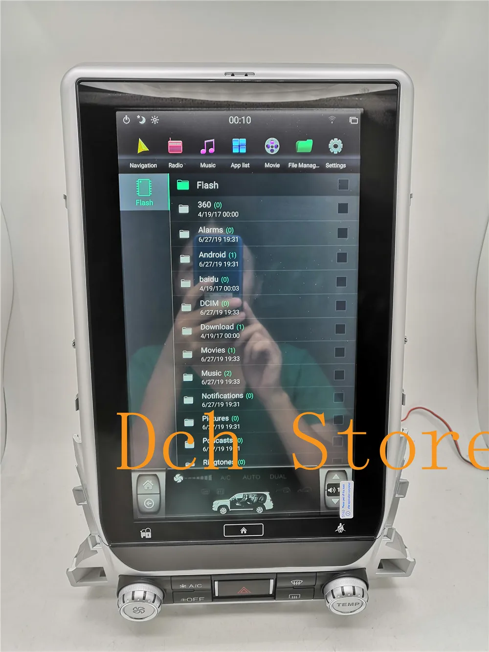 Excellent 13.6 inch Vertical tesla style Android 8.1 Car DVD GPS Navigation for TOYOTA LAND CRUISER LC200 2016 2017 2018 radio px6 carplay 17