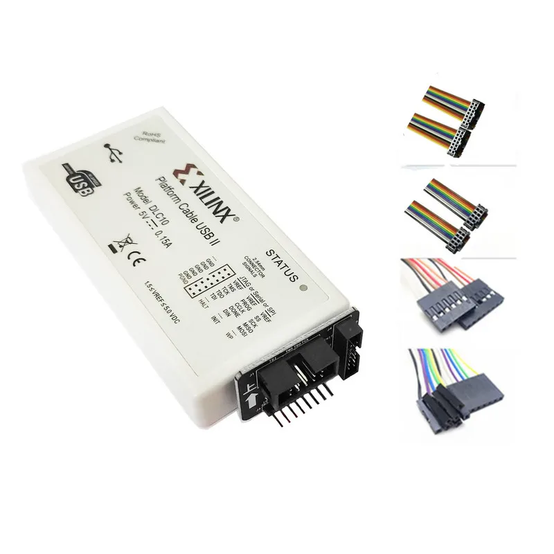Cabo de Download Programador para Fpga Xilinx Plataforma Cabo Jtag Cpld Xc2c256 Xl003 Usb