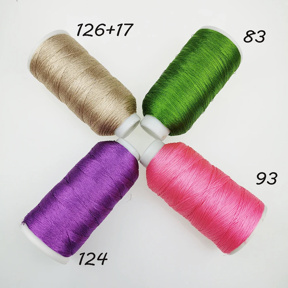 Sanbest 6 нитей металлического плетения нитей блестящий эффект ювелирных изделий нитей DIY ремесла браслет строчка стежка плетение пряжи 6 проводов