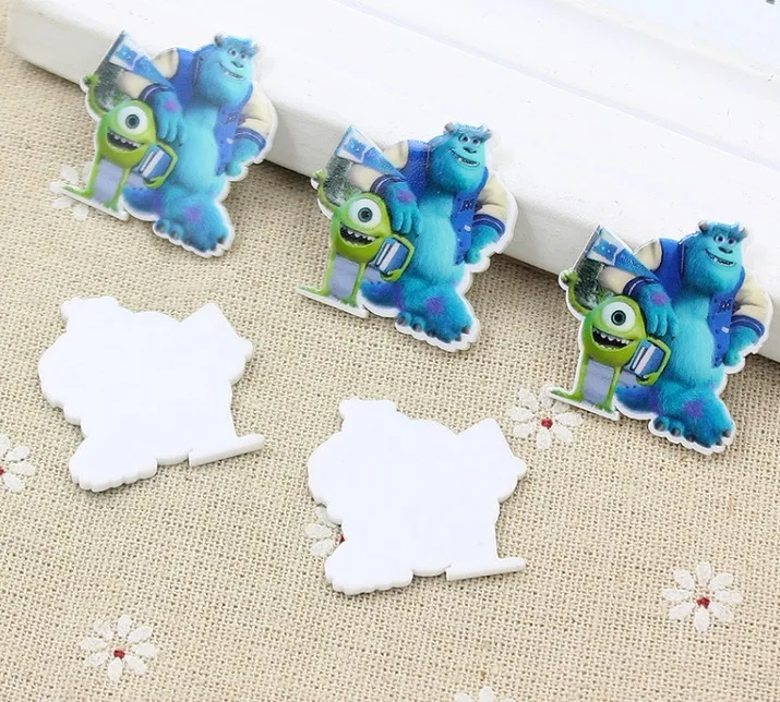 

12PCS Shrek Resin Charms Animal Cabochons Charm For Rubber Band Hair Pin Brooch Decoration Toy Cabochons Charms
