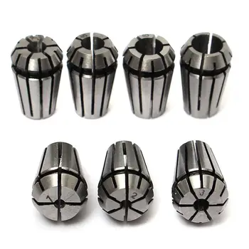 

New-7pcs 1-7mm ER11 Spring Collet For CNC Workholding Engraving & milling Lathe Tool