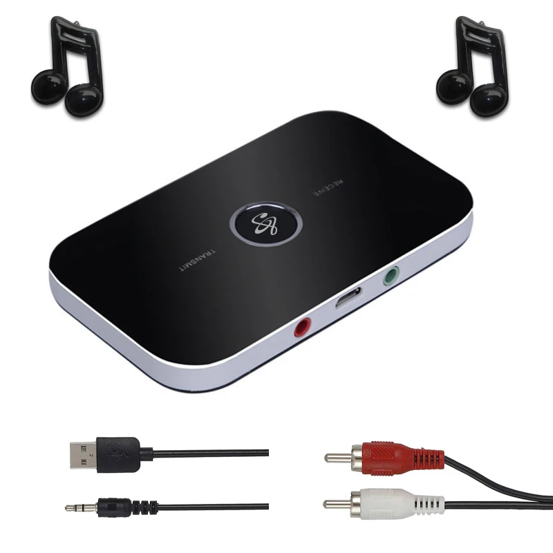 2 in 1 Wireless Bluetooth Receiver Transmitter 4.1 Audio 3.5mm Adapter For PC Smartphone Aux | Электроника