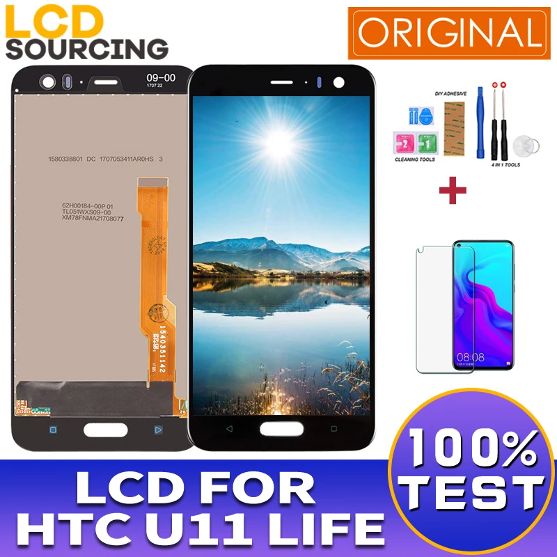 

Original 5.2 inch For HTC U11 Life LCD Display Touch Screen Digitizer Assembly For HTC U11 Life Display Replacement Screen