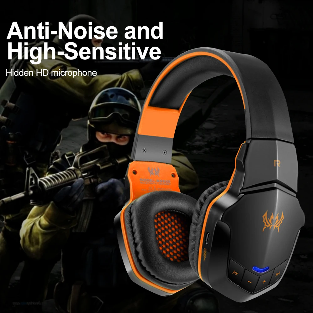 Wireless Bluetooth Headsets Stereo Bluetooth Headphone With Mic 3.5mm Audio Earphone For Gamer Laptop Tablet PC Gaming Headset