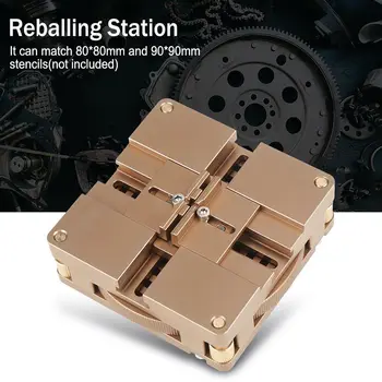

Universal HT-90X Soldering Aluminium Alloy BGA Reballing Station Auto Magnet Stencil Solder Rework Tools Kit