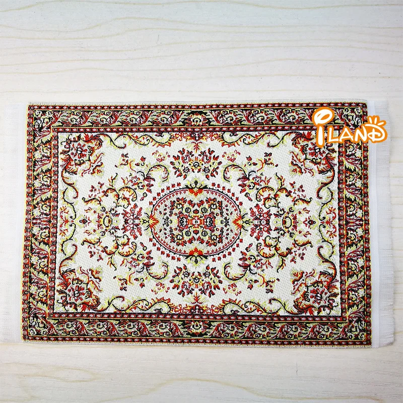 1: 12 Dollhouse DIY Home Accessories Turkey Rug 17*10 Cm Corolla