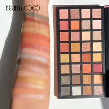 32 Colors Bright Glitter Eyeshadow Palette Natural High Pigmented Matte Shrimmer Makeup Colorful Vibrant Make Up Pallets Kit