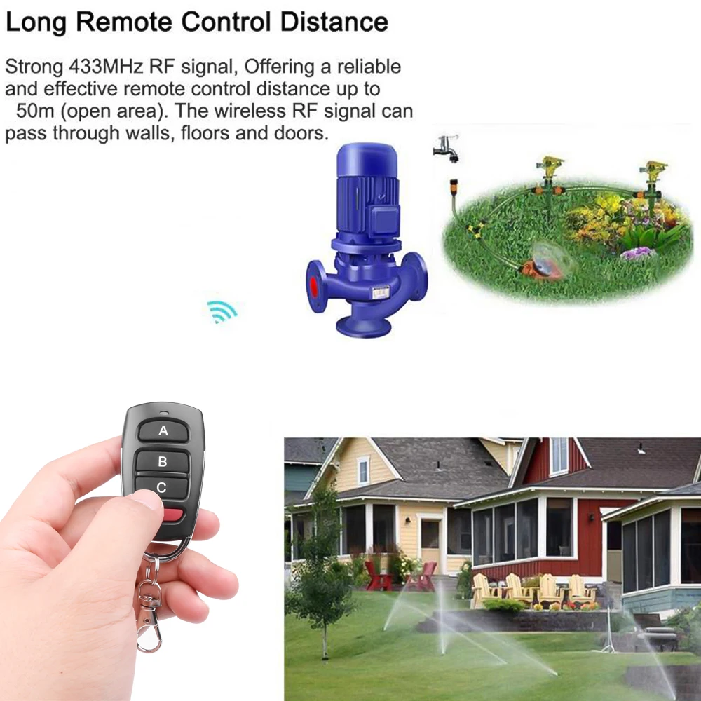 433mhz Remote Control 433.92mhz Copy Remote Control Smart Electric Controller for Car Key Fob Garage Door Cloning Cloner