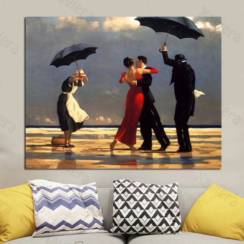 Jack Vettriano Retro Poster Uomini E Donne Che Ballano Su Tela Pittura Wall Art Stampe E Immagini Decorazioni Per La Casa Camera Da Letto Soggiorno