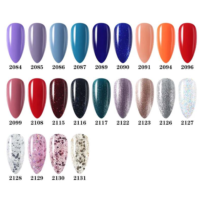 NAILCO-131 색 네일 젤 폴리쉬 오프 LED 세미 퍼머넌트 15ML, 젤 네일아트 하이브리드 바니시, 매니큐어 래커용