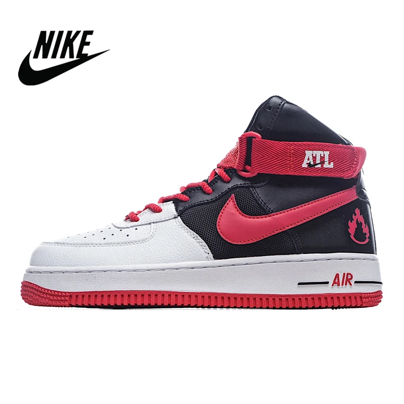 Nike Air Force 1 Zwart En Wit Rood Fire Springt Embleem Man Schoenen Maat  40 45 BV9206 100| | - AliExpress