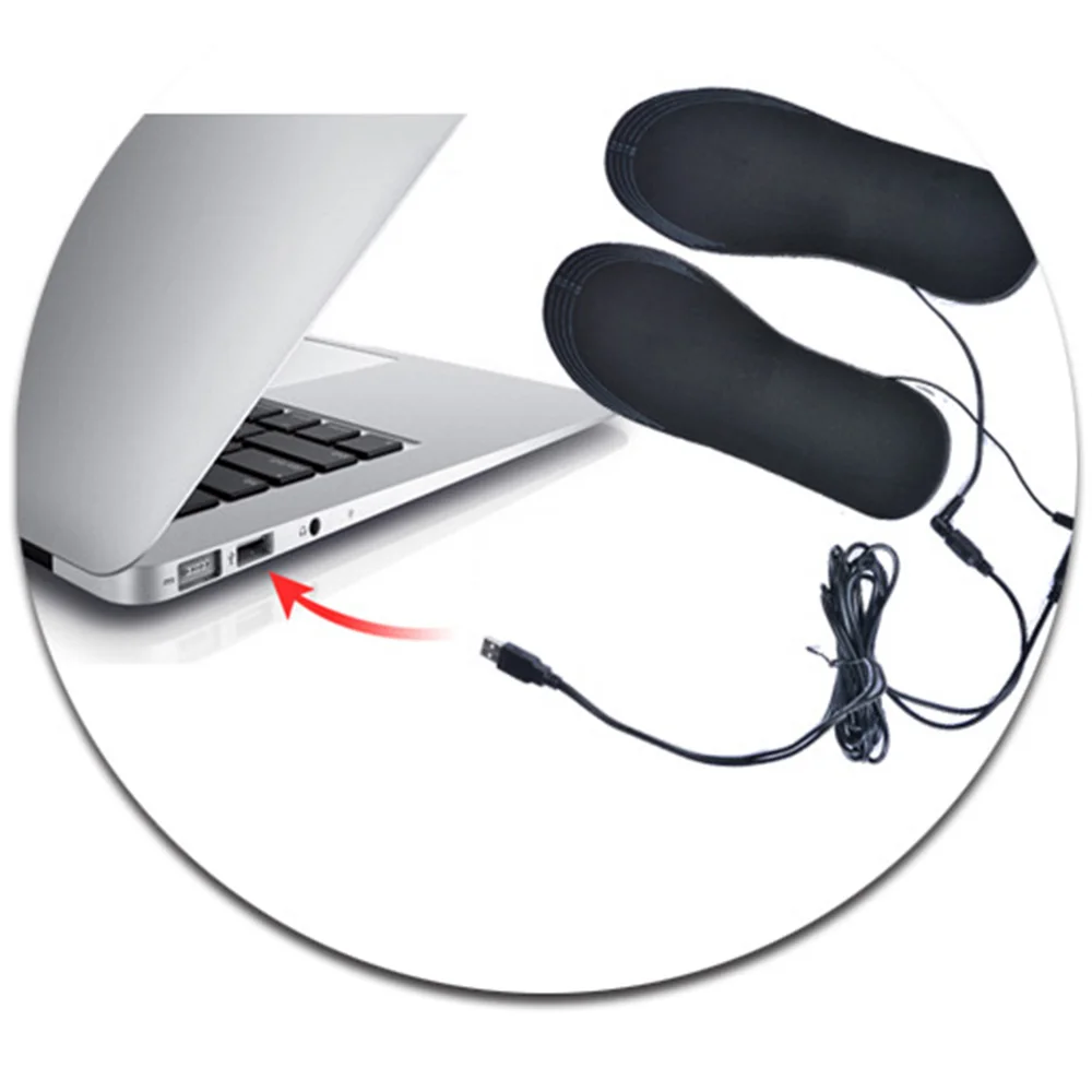 Мотоциклетная стелька с подогревом, USB нагревательная стелька, зимняя теплая стелька для ног, теплые носки, стельки для спорта на открытом воздухе, стельки для ботинок, 35-44