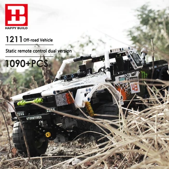 

New 1090PCS Building Blocks Technic series 4X4 Off Road Vehile Bricks Model SET Classic car-styling toy for Children Toys