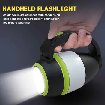 

Tent Lamp Portable Emergency Light Led Floodlight Home ABS USB Rechargeable Night Fishing Waterproof Hanging Outdoor Camping