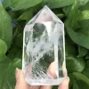 Clear Lemurian Seed Quartz Natural Point Cluster Crystal Rough Healing Home Decor 5