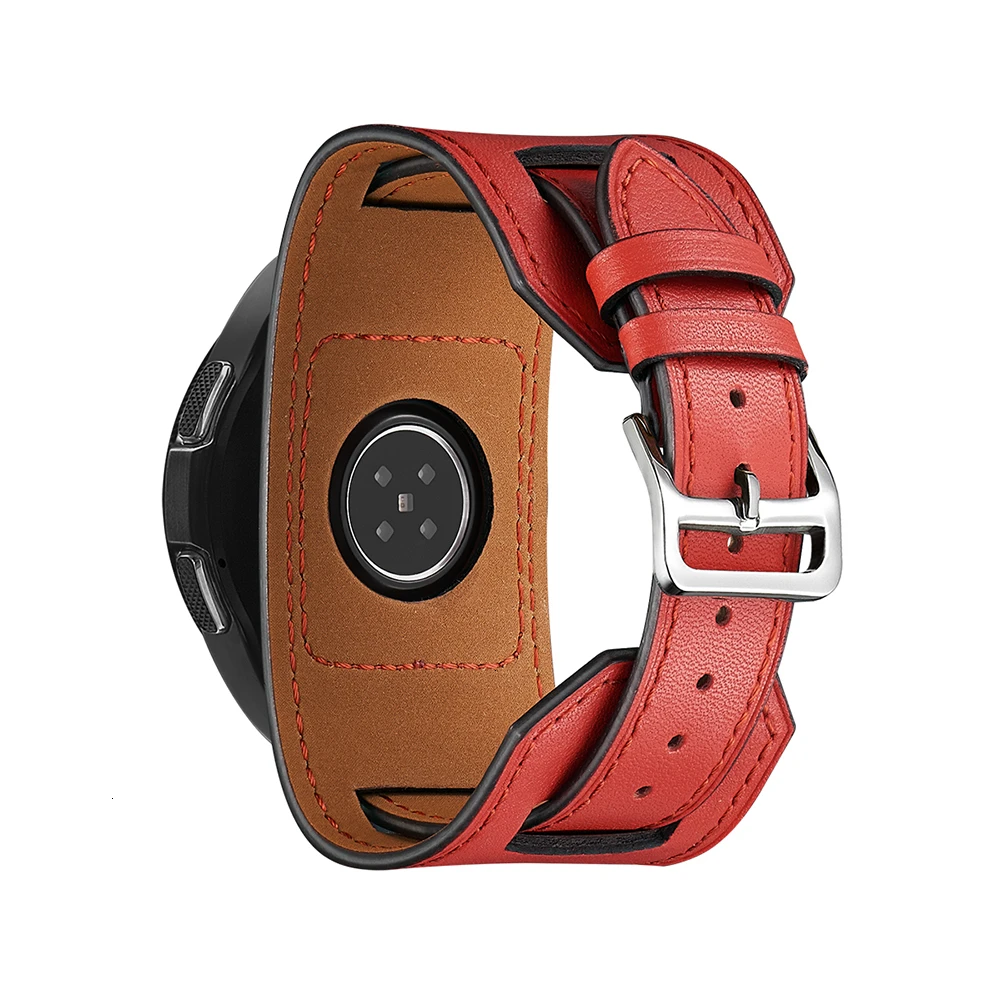 22 мм 20 кожаный ремешок для Garmin Vivoactive 3 samsung gear S2 Active 2 Galaxy 46 мм 42 Amazfit 2 3 GTR 42 мм умный браслет на запястье