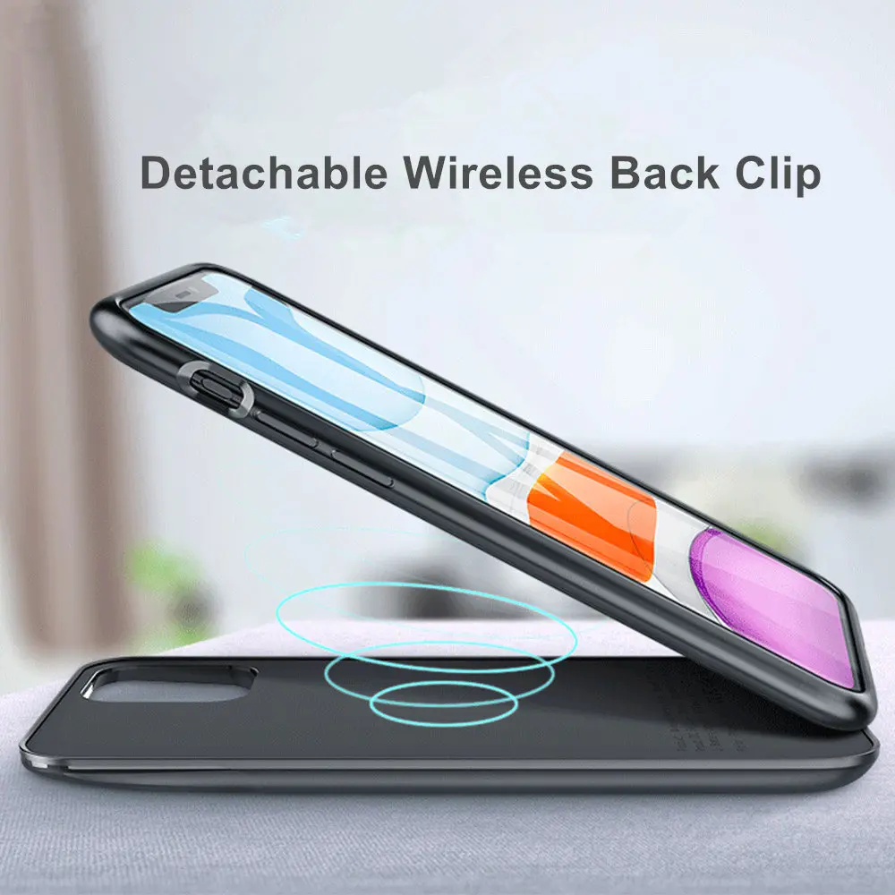 

Smart Digital Display Magnetic Wireless Charging Battery Charge Case For iPhone X XR Xs Max 11Pro 11 Pro Max Power Bank Cover