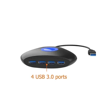 

4-Ports USB 3.0 HUB High Speed Transmission Multi-function Splitter