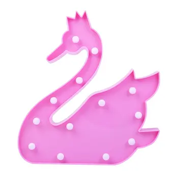

Ins Swan Led Shape Decorative Lights Small Night Light Birthday Proposal Confession Set Props Lights